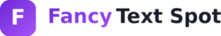 fancy text spot website logo